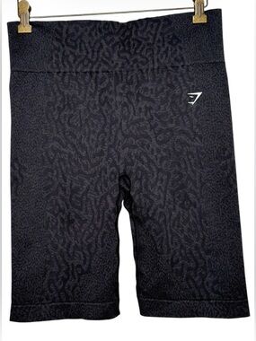 Gymshark Adapt Animal Seamless Cycling Shorts Black  XL